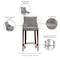 Manhattan Comfort Shubert Barstool in Dark Taupe - Set of 3 3-BS019-DT - alternate 5